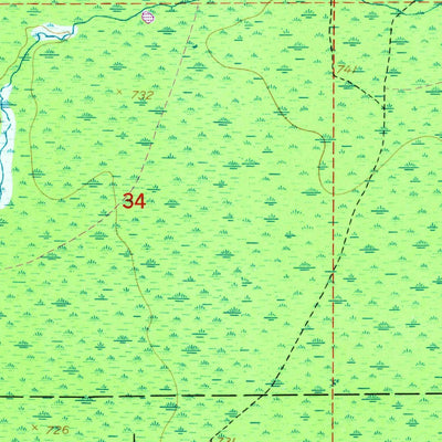 United States Geological Survey Big Beaver Creek, MI (1951, 24000-Scale) digital map