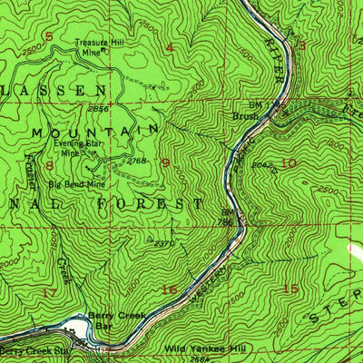 United States Geological Survey Big Bend, CA (1948, 62500-Scale) digital map