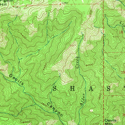 United States Geological Survey Big Bend, CA (1961, 62500-Scale) digital map
