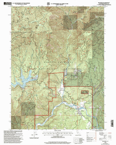 United States Geological Survey Big Bend, CA (1998, 24000-Scale) digital map