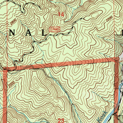 United States Geological Survey Big Bend, CA (1998, 24000-Scale) digital map