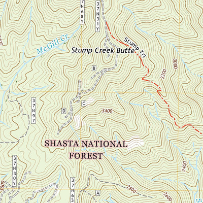 United States Geological Survey Big Bend, CA (2021, 24000-Scale) digital map