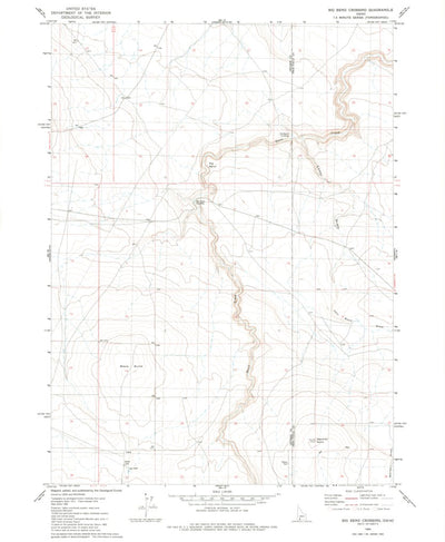 United States Geological Survey Big Bend Crossing, ID (1980, 24000-Scale) digital map