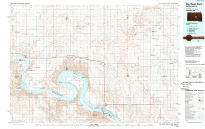 United States Geological Survey Big Bend Dam, SD (1985, 100000-Scale) digital map