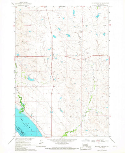 United States Geological Survey Big Bend Dam SE, SD (1966, 24000-Scale) digital map