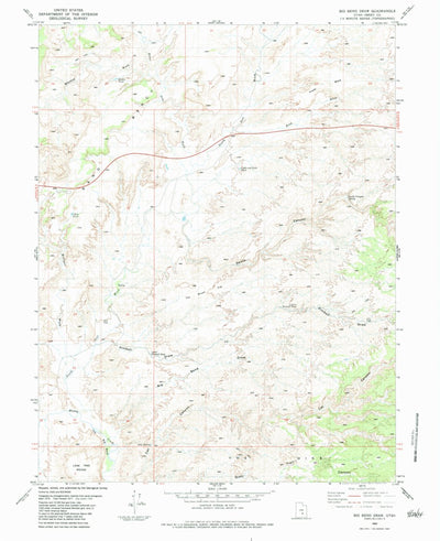 United States Geological Survey Big Bend Draw, UT (1983, 24000-Scale) digital map