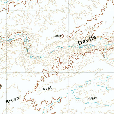 United States Geological Survey Big Bend Draw, UT (1983, 24000-Scale) digital map