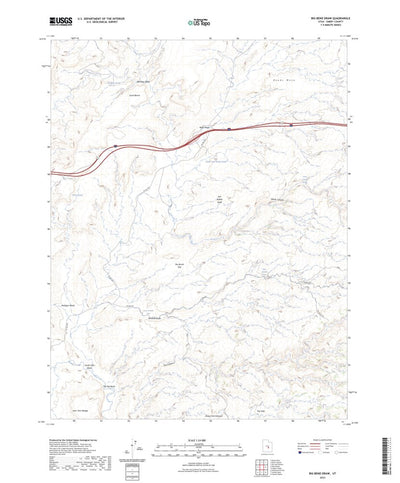 United States Geological Survey Big Bend Draw, UT (2023, 24000-Scale) digital map