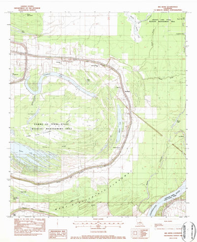 United States Geological Survey Big Bend, LA (1982, 24000-Scale) digital map
