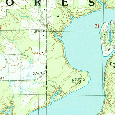 United States Geological Survey Big Bend, MI (1985, 24000-Scale) digital map