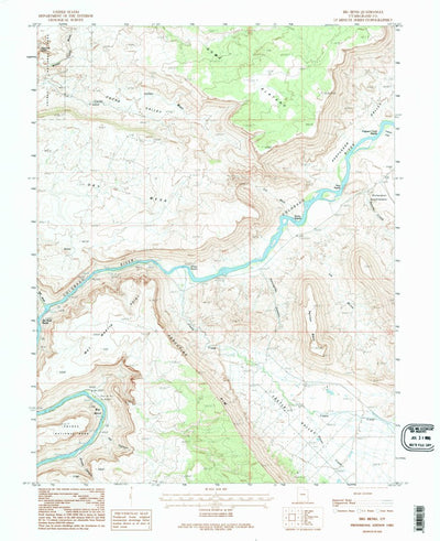 United States Geological Survey Big Bend, UT (1985, 24000-Scale) digital map