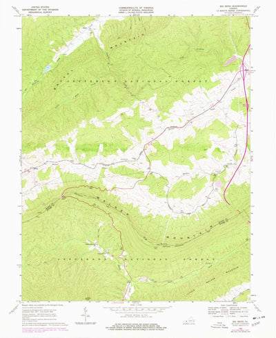 United States Geological Survey Big Bend, VA (1968, 24000-Scale) digital map