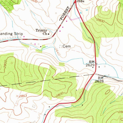 United States Geological Survey Big Bend, VA (1968, 24000-Scale) digital map