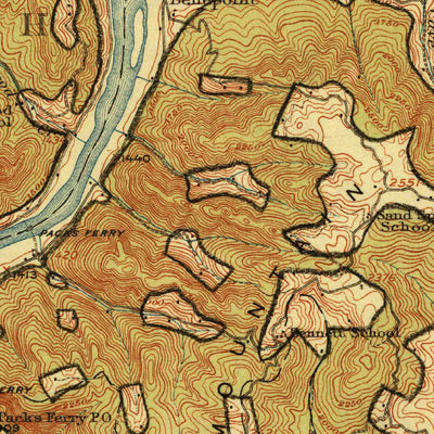 United States Geological Survey Big Bend, WV (1914, 62500-Scale) digital map