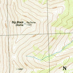 United States Geological Survey Big Black Dome, ID (1991, 24000-Scale) digital map