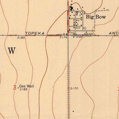 United States Geological Survey Big Bow, KS (1959, 24000-Scale) digital map
