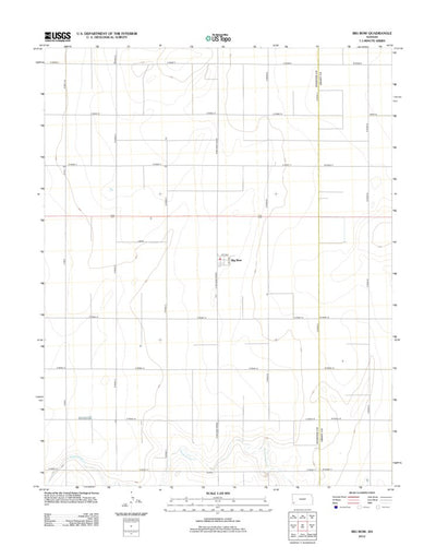 United States Geological Survey Big Bow, KS (2012, 24000-Scale) digital map