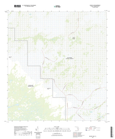 United States Geological Survey Big Boy Lake, FL (2021, 24000-Scale) digital map