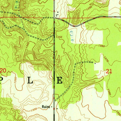United States Geological Survey Big Bradford Lake, MI (1951, 24000-Scale) digital map