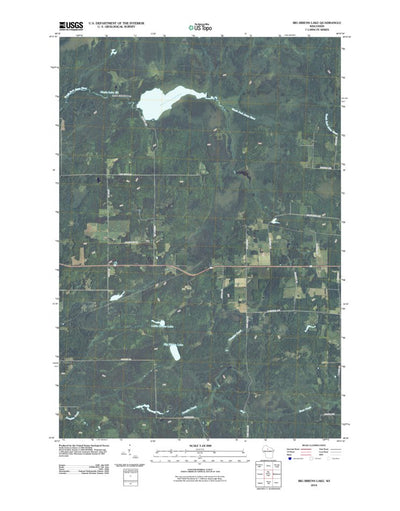 United States Geological Survey Big Briens Lake, WI (2010, 24000-Scale) digital map