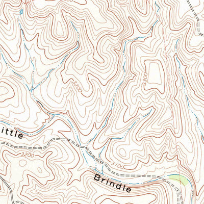 United States Geological Survey Big Brindle Canyon, TX (1968, 24000-Scale) digital map