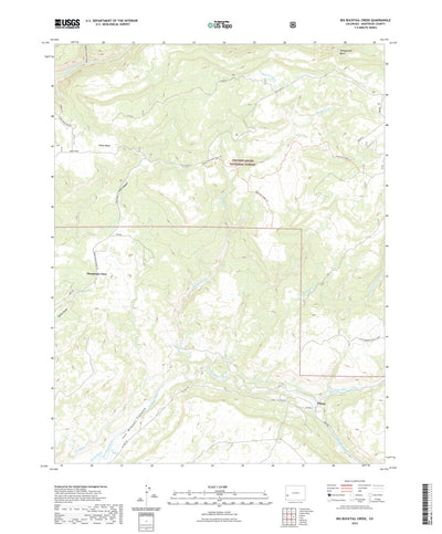 United States Geological Survey Big Bucktail Creek, CO (2022, 24000-Scale) digital map