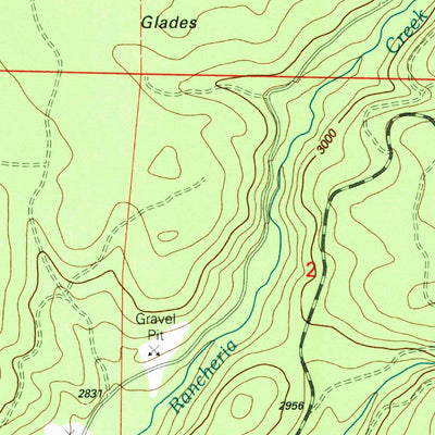 United States Geological Survey Big Butte Springs, OR (1997, 24000-Scale) digital map