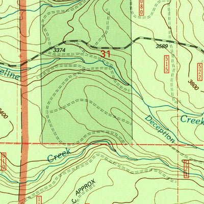 United States Geological Survey Big Butte Springs, OR (1997, 24000-Scale) digital map