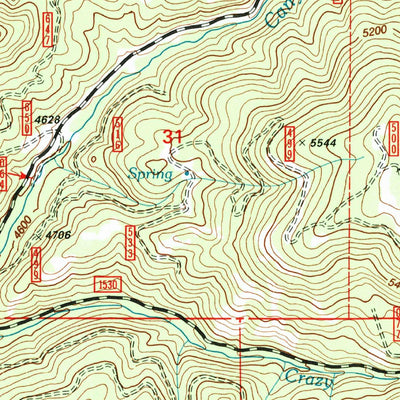 United States Geological Survey Big Canyon, OR (1998, 24000-Scale) digital map