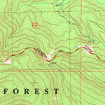 United States Geological Survey Big Cedar, OK (1981, 24000-Scale) digital map