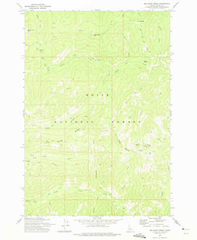 United States Geological Survey Big Chief Creek, ID (1973, 24000-Scale) digital map