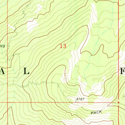 United States Geological Survey Big Chief Creek, ID (1973, 24000-Scale) digital map