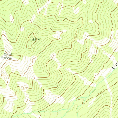 United States Geological Survey Big Chief Creek, ID (1973, 24000-Scale) digital map