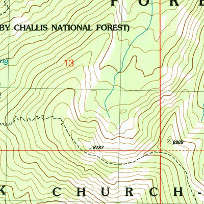 United States Geological Survey Big Chief Creek, ID (2004, 24000-Scale) digital map