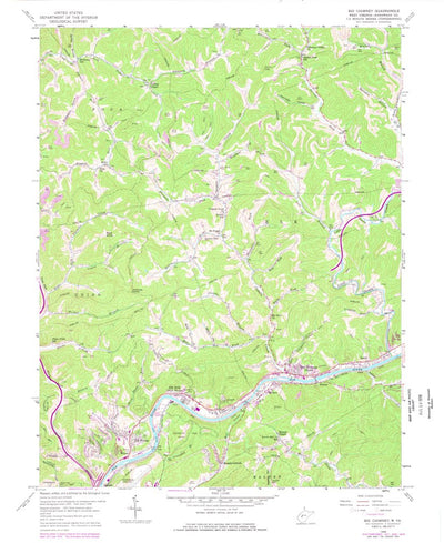 United States Geological Survey Big Chimney, WV (1958, 24000-Scale) digital map