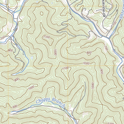 United States Geological Survey Big Chimney, WV (2023, 24000-Scale) digital map