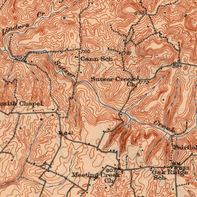 United States Geological Survey Big Clifty, KY (1932, 62500-Scale) digital map