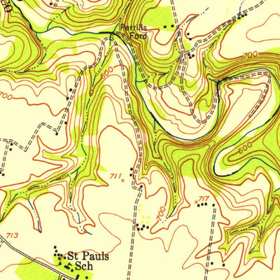 United States Geological Survey Big Clifty, KY (1949, 24000-Scale) digital map