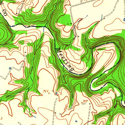 United States Geological Survey Big Clifty, KY (1960, 24000-Scale) digital map