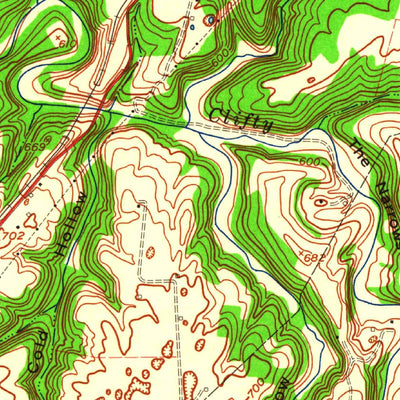 United States Geological Survey Big Clifty, KY (1960, 24000-Scale) digital map