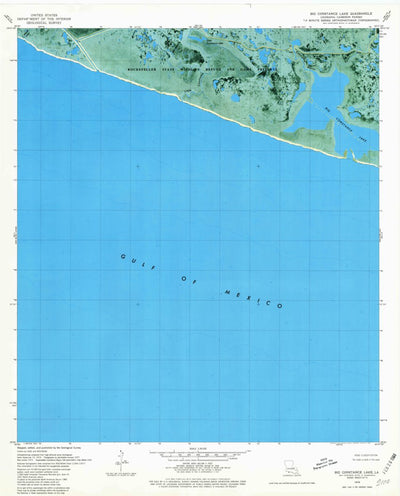 United States Geological Survey Big Constance Lake, LA (1979, 24000-Scale) digital map