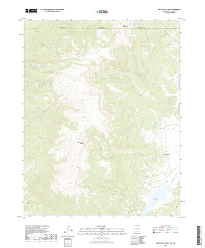 United States Geological Survey Big Costilla Peak, NM (2020, 24000-Scale) digital map