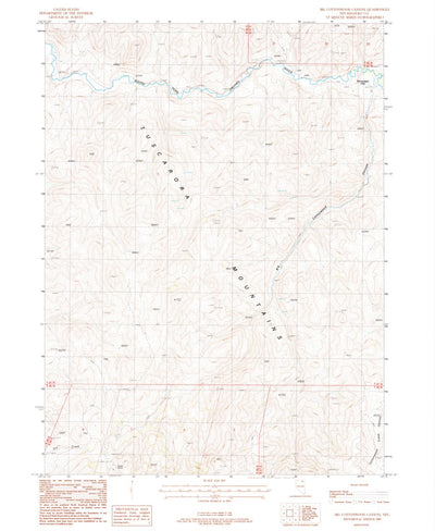 United States Geological Survey Big Cottonwood Canyon, NV (1987, 24000-Scale) digital map
