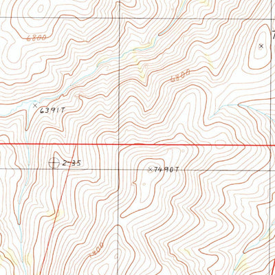United States Geological Survey Big Cottonwood Canyon, NV (1987, 24000-Scale) digital map