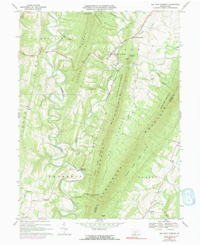 United States Geological Survey Big Cove Tannery, PA (1967, 24000-Scale) digital map