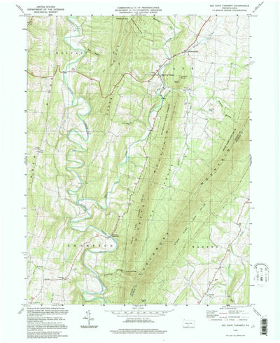 United States Geological Survey Big Cove Tannery, PA (1994, 24000-Scale) digital map