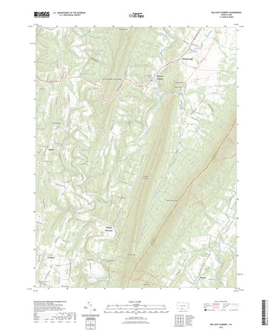 United States Geological Survey Big Cove Tannery, PA (2023, 24000-Scale) digital map