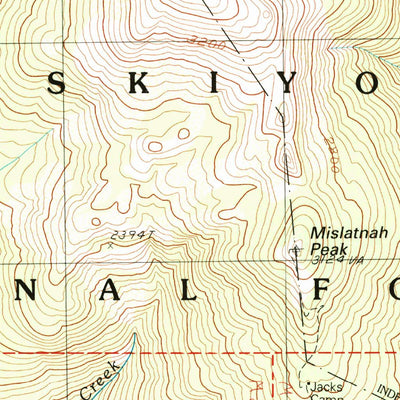 United States Geological Survey Big Craggies, OR (1989, 24000-Scale) digital map