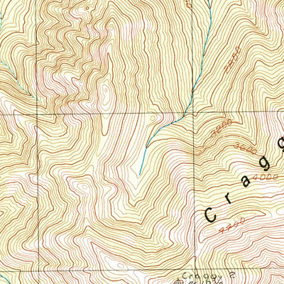 United States Geological Survey Big Craggies, OR (1989, 24000-Scale) digital map