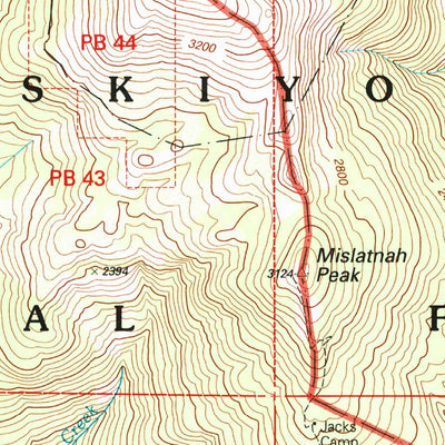 United States Geological Survey Big Craggies, OR (1998, 24000-Scale) digital map